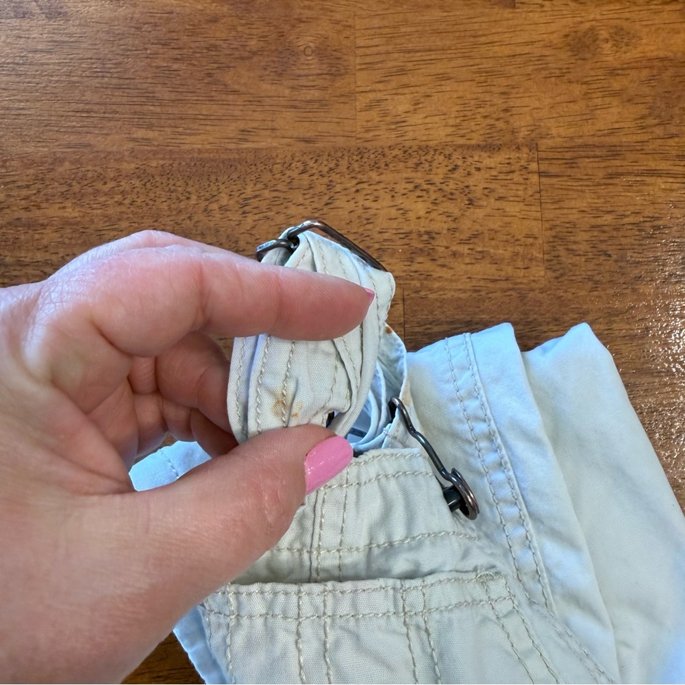 OshKosh B'gosh Cream Kids Overalls - Durable Button-Strap Bottoms size 18 months - Picture 6 of 7